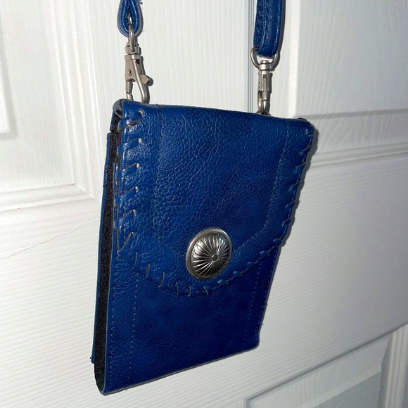 Vintage Blue Jessica Simpson Crossbody Purse - Picture 1 of 8